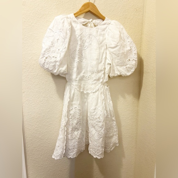 NWT Anthropologie Lovaan Liberty Linen Mini Dress - Picture 4 of 6